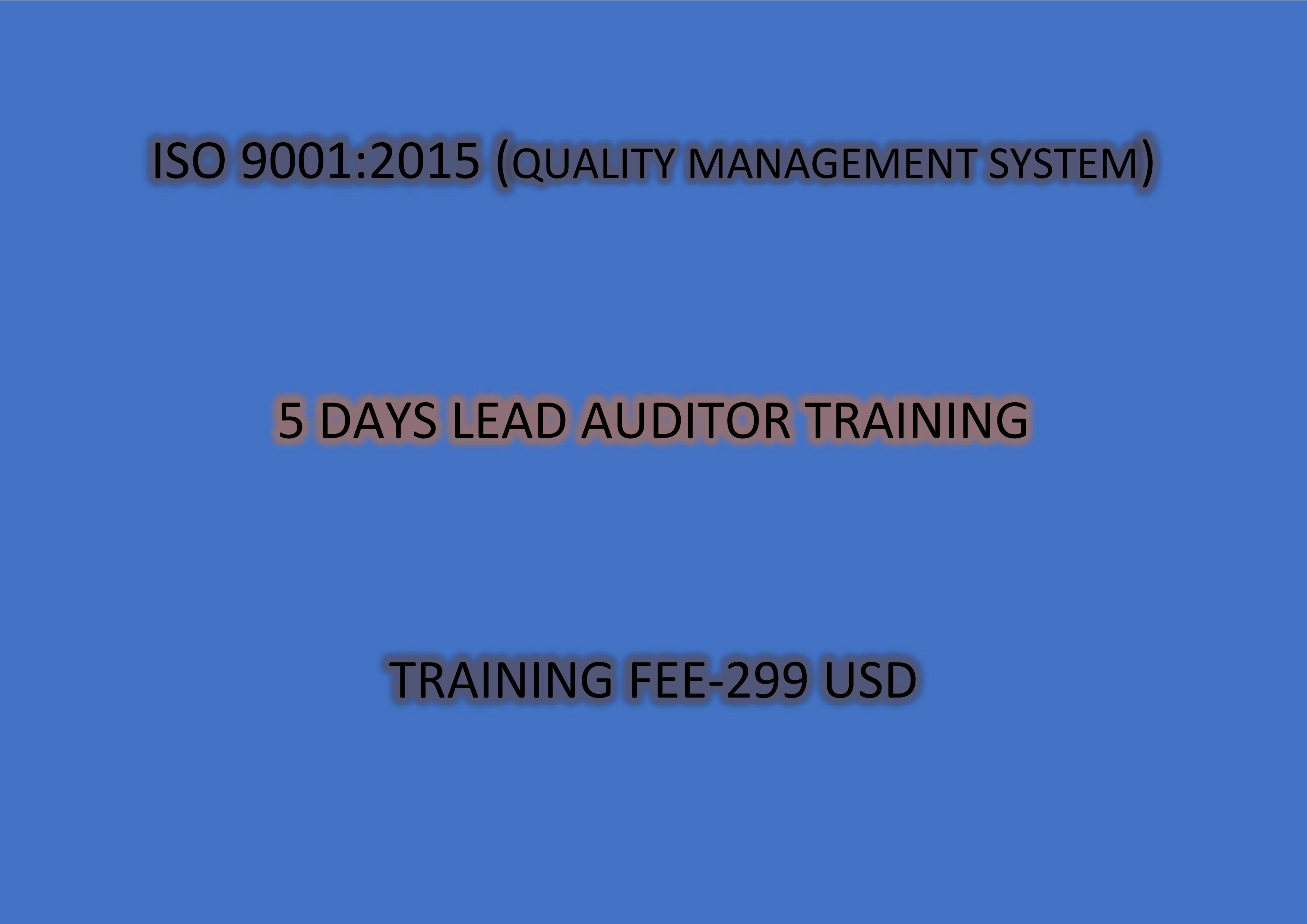 ISO 9001:2015 Lead Auditor Training 